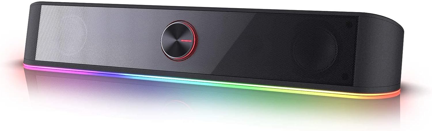 Redragon GS560 RGB Desktop Soundbar – Budget-Friendly Soundbar for Immersive Gaming with RGB Lighting